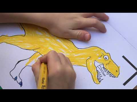 Livre de coloriage animé - Les dinosaures