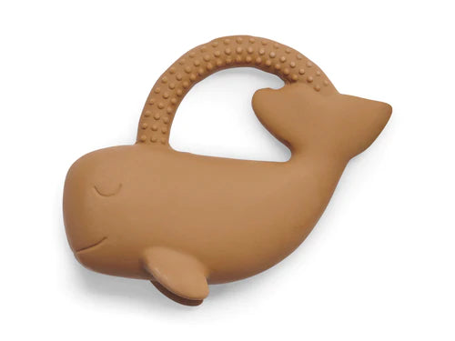 Anneau de dentition en caoutchouc Whale - Caramel