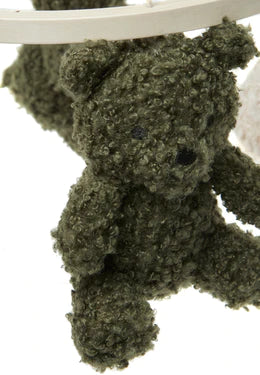 Mobile Bébé Teddy Bear - Leaf Green/Naturel