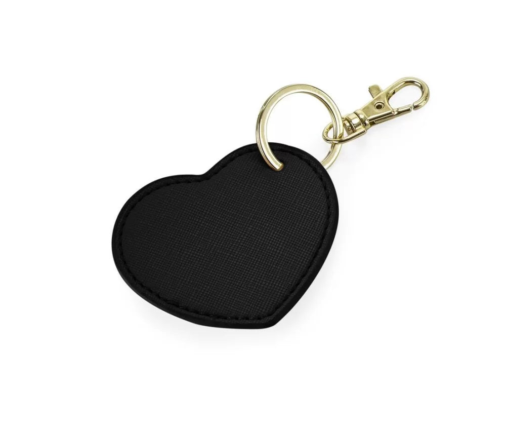 Porte clé coeur Noir IMBRETEX