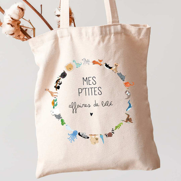 Tote bag mes p'tites affaires de bébé Avent Bébé