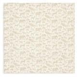 LANGE gaze de Coton ANIMAUX NOUGAT 70 X 70 CM JOLLEIN