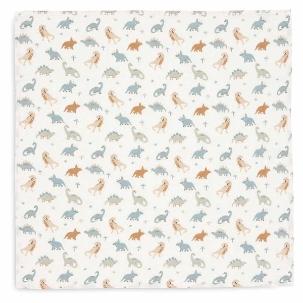 Lange Gaze de Coton Small 70x70cm - Roarsome - Dinosaures JOLLEIN