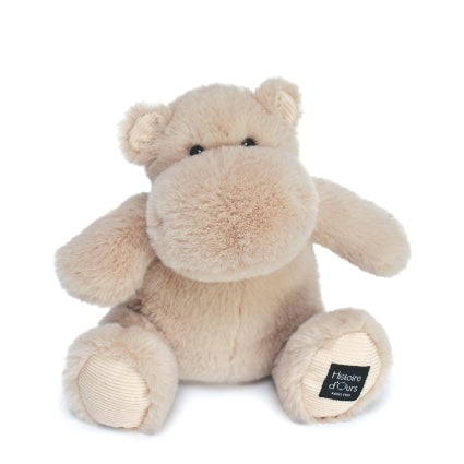 Peluche Hippopotame HIP'COOL Beige - 25 cm