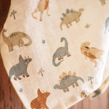 Lange Gaze de Coton Small 70x70cm - Roarsome - Dinosaures JOLLEIN