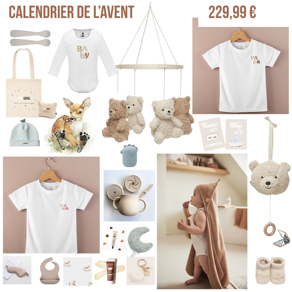 Calendrier de l'avent bébé Avent Bébé | Cadeau de grossesse original