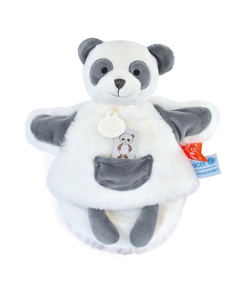 Marionnette à main peluche Panda - 25cm - Unicef - 0-6 mois