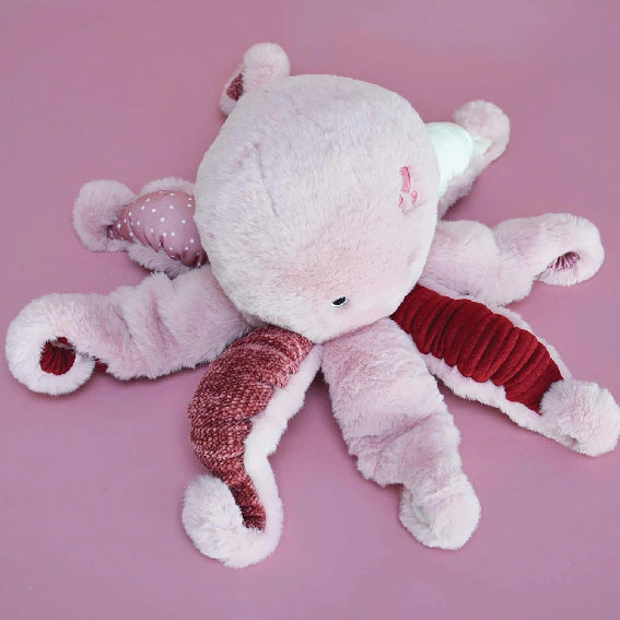 Peluche Pieuvre Rose - 30 cm