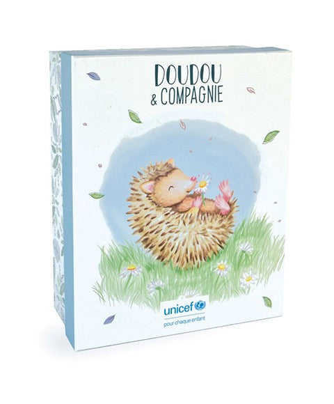 Peluche Hérisson avec bébé - 25 cm - Unicef DOUDOU ET COMPAGNIE