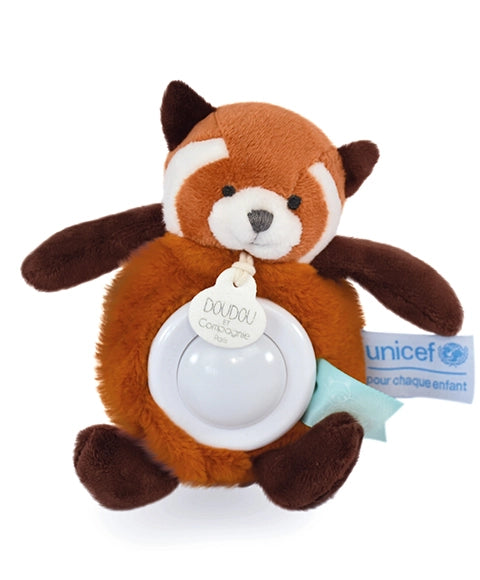 Veilleuse peluche panda roux - 15 cm - Unicef