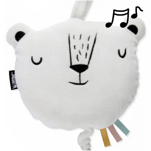 Coussin musical bébé ours polaire MINENE FRANCE