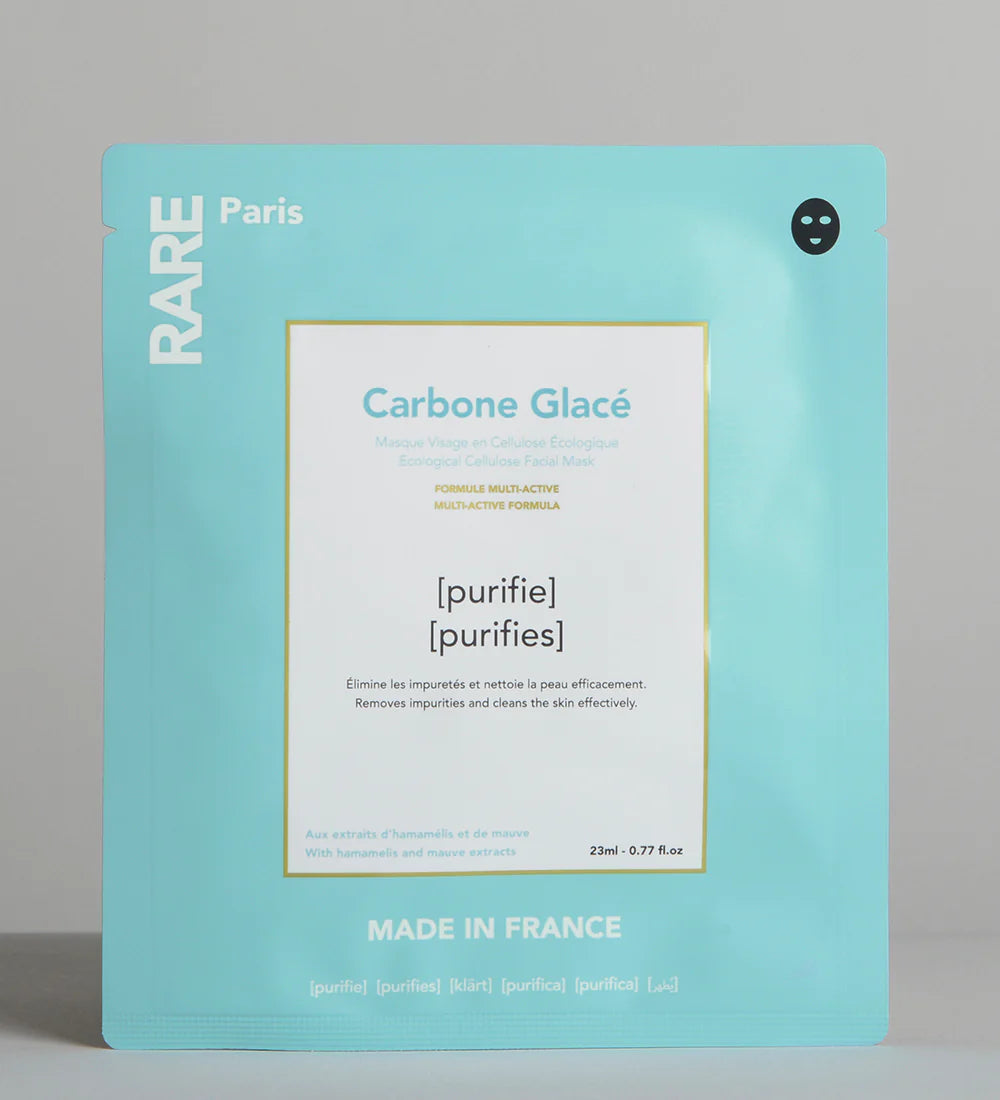 Masque Visage Purifiant Carbone Glacé Rare Paris